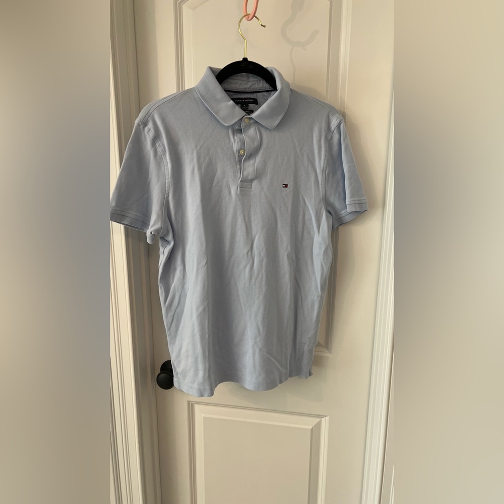 Tommy Hilfiger Men's Sky Blue Polo Shirt